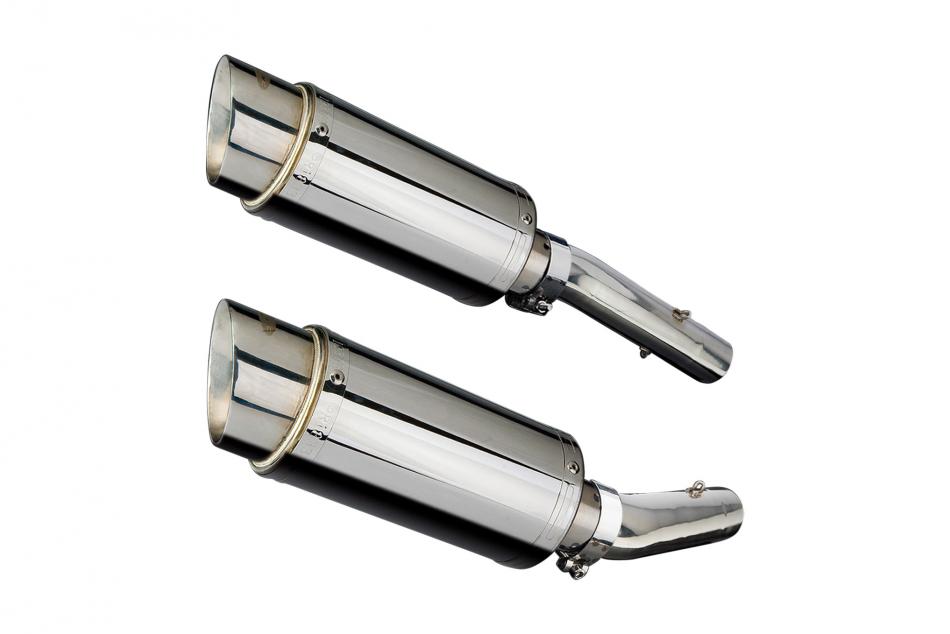 APRILIA RSV1000 R FACTORY 04-10 200mm ROUND STAINLESS SILENCER EXHAUST KIT