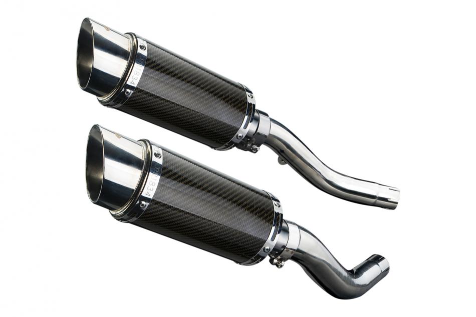 KAWASAKI Z1000 2003-2006 200mm ROUND CARBON  SILENCER EXHAUST KIT