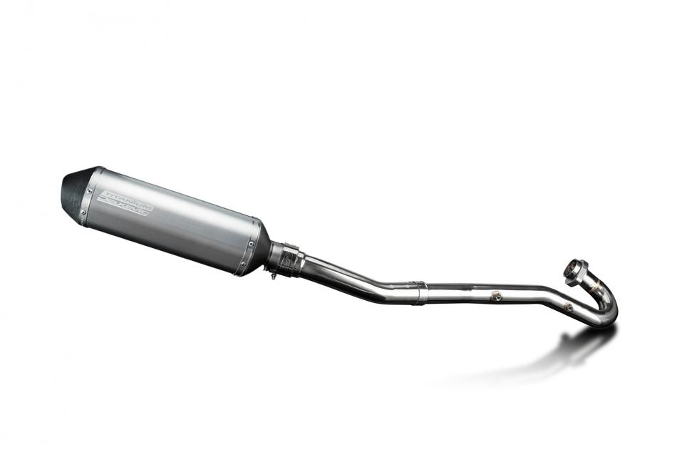 Kawasaki KLR650A 87-07 KLR650B 89-92 Full Exhaust 343mm X-Oval Titanium Silencer