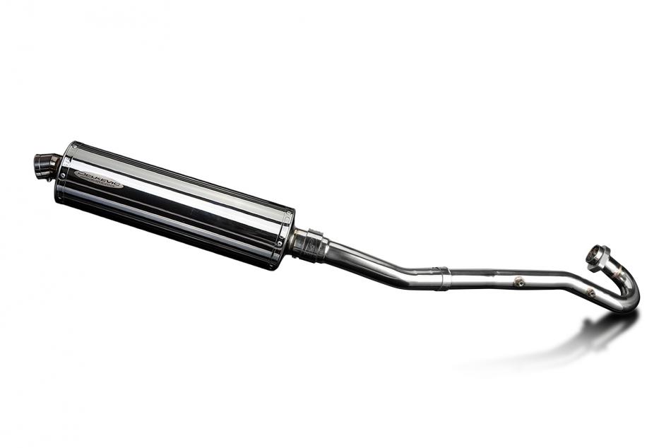 Kawasaki KLR650A 87-07 KLR650B 89-92 Full Exhaust 450mm Oval Stainless Silencer