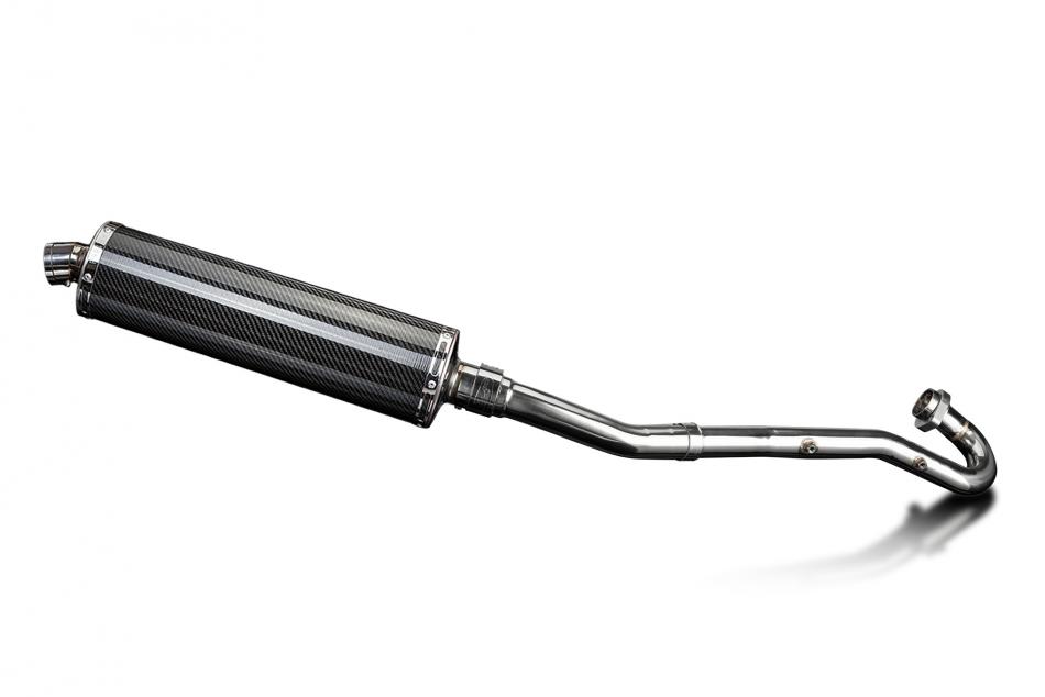 Kawasaki KLR650A 87-07 KLR650B 89-92 Full Exhaust 450mm Oval Carbon Silencer Can