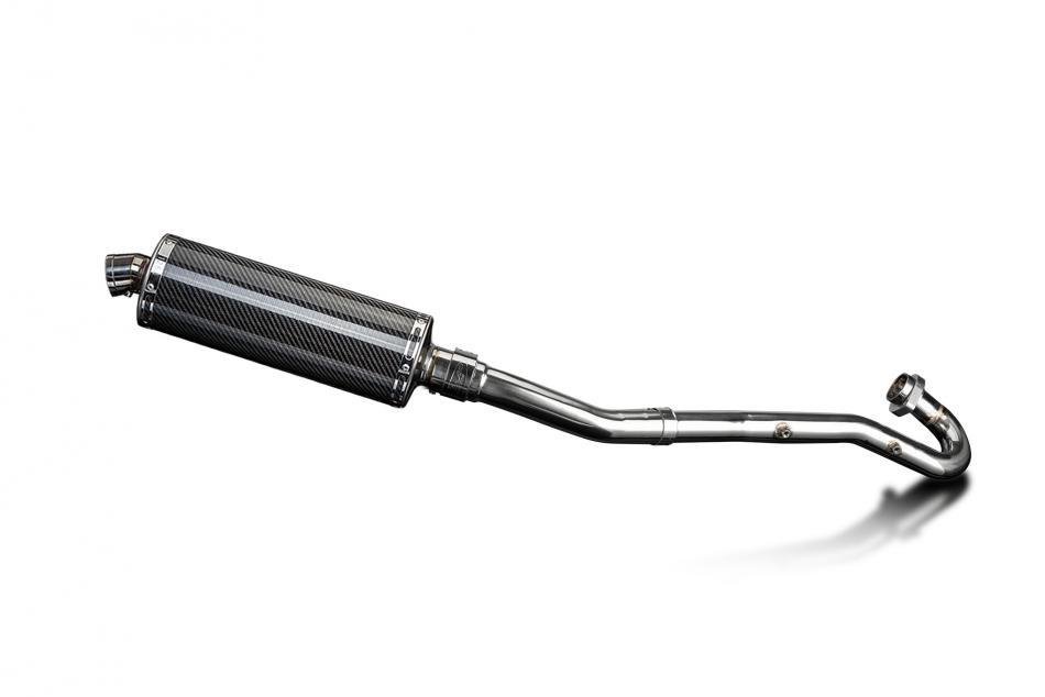Kawasaki KLR650A 87-07 KLR650B 89-92 Full Exhaust 350mm Oval Carbon Silencer Can