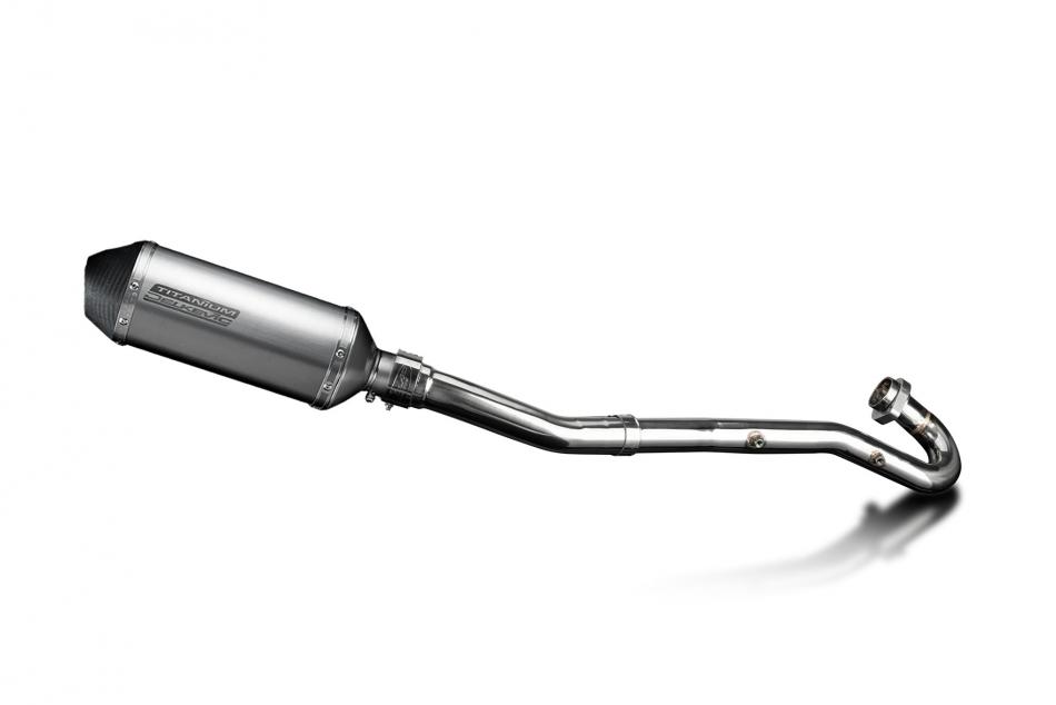 Kawasaki KLR650A 87-07 KLR650B 89-92 Full Exhaust 260mm X-Oval Titanium Silencer