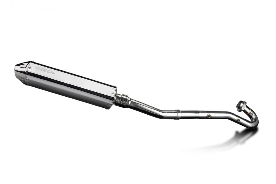 Kawasaki KLR650A 87-07 KLR650B 89-92 Exhaust 420mm Tri-Oval Stainless Silencer