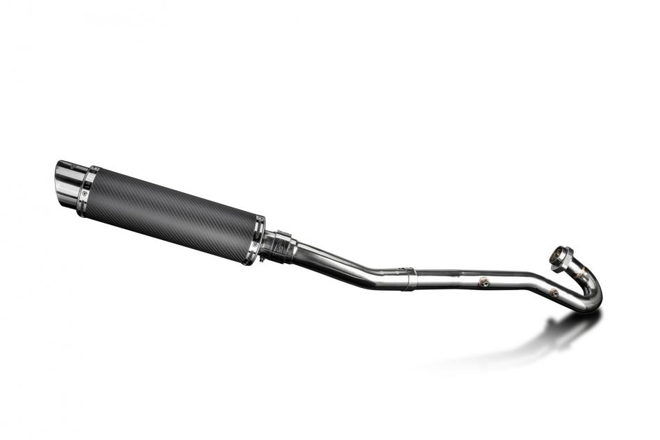 Kawasaki KLR650A 87-07 KLR650B 89-92 Full Exhaust 350mm Round Carbon Silencer