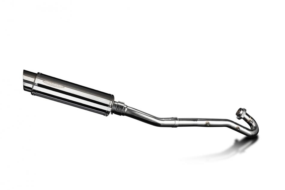 Kawasaki KLR650A 87-07 KLR650B 89-92 Full Exhaust 350mm Round Stainless Silencer
