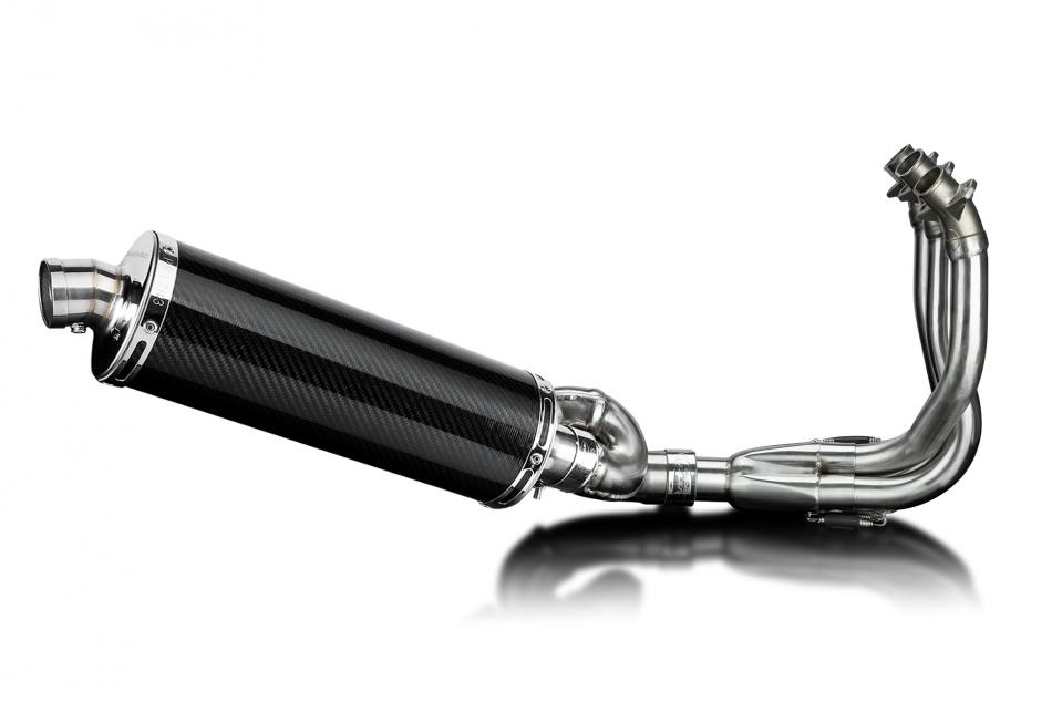 Triumph Street Triple 765RS 2023-24 Full Exhaust 3-1 350mm Oval Carbon Silencer