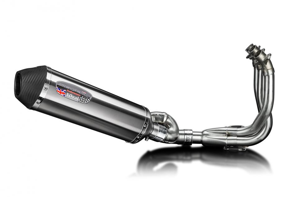 Triumph Street Triple 765RS 2023-24 Exhaust 3-1 343mm X-Oval Stainless Silencer