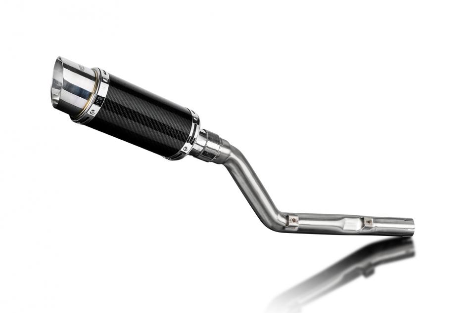 Suzuki DRZ400E DR-Z400E 2000-2009 200mm Round Carbon Exhaust Silencer Can Kit