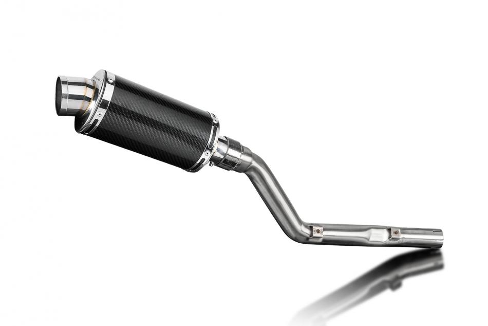 Suzuki DRZ400E DR-Z400E 2000-2009 225mm Oval Carbon Exhaust Silencer Can Kit