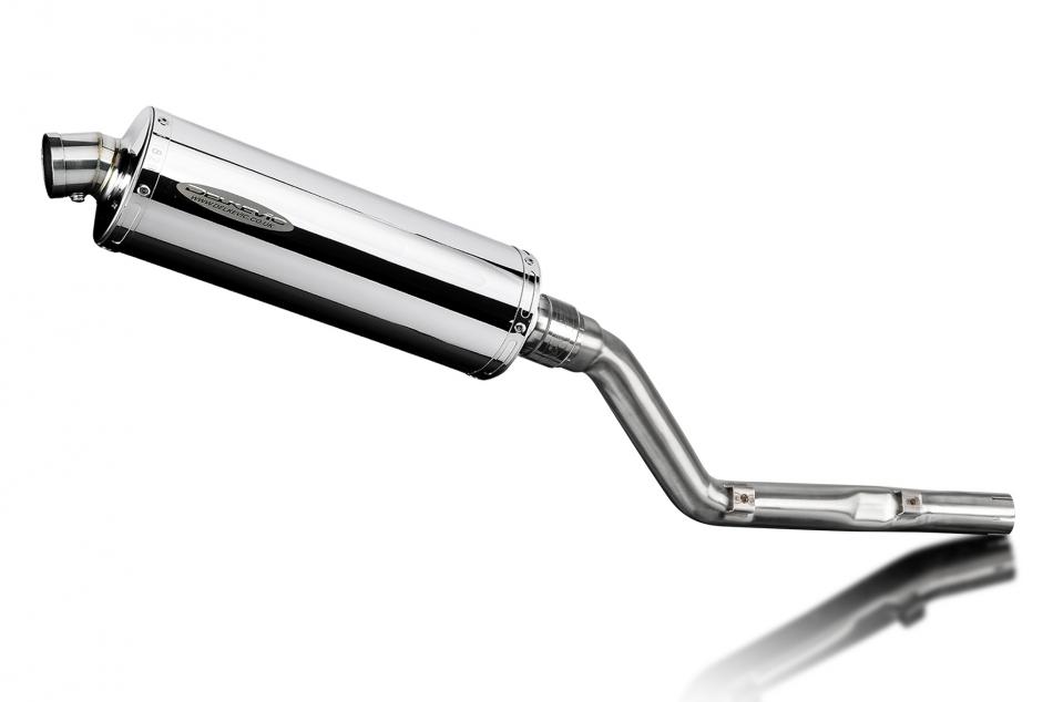 Suzuki DRZ400E DR-Z400E 2000-2009 350mm Oval Stainless Exhaust Silencer Can Kit
