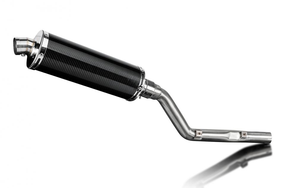 Suzuki DRZ400E DR-Z400E 2000-2009 350mm Oval Carbon Exhaust Silencer Can Kit