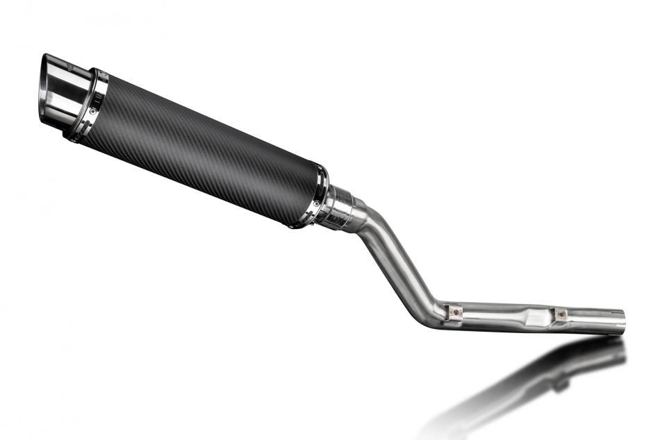 Suzuki DRZ400E DR-Z400E 2000-2009 350mm Round Carbon Exhaust Silencer Can Kit