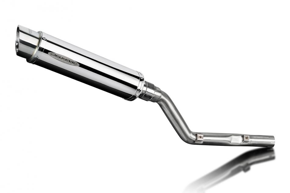 Suzuki DRZ400E DR-Z400E 2000-2009 350mm Round Stainless Exhaust Silencer Can Kit