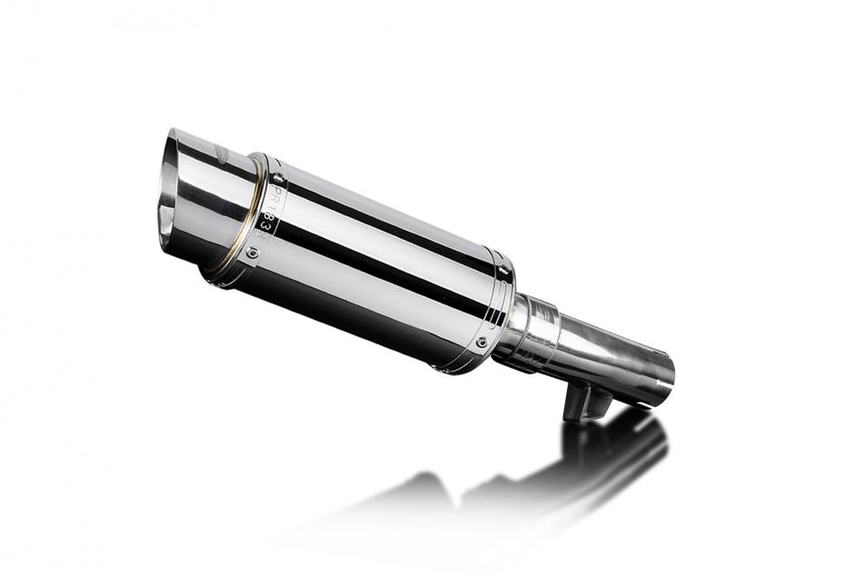 Honda NT1100 2022-2024 Delkevic 200mm Round Stainless Exhaust Silencer Can Kit