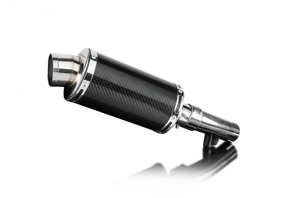 Honda NT1100 2022-2024 Delkevic 225mm Oval Carbon Exhaust Silencer Can Kit