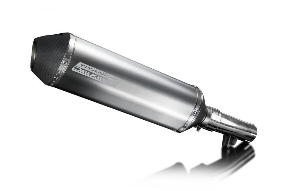 Honda NT1100 2022-2024 Delkevic 343mm X-Oval Titanium Exhaust Silencer Can Kit