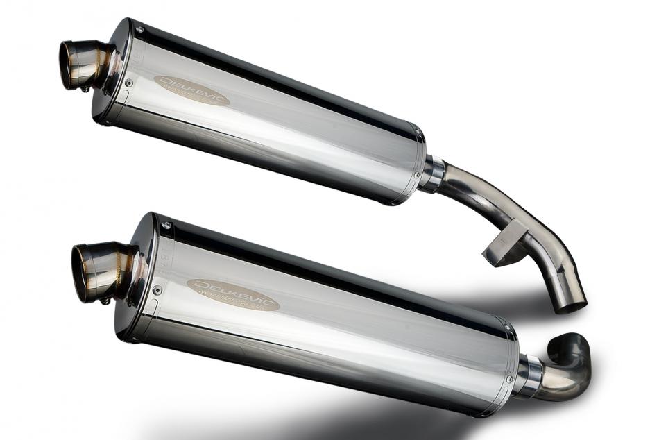 HONDA ST1100 PAN EUROPEAN 1989-2002 450mm OVAL STAINLESS SILENCER EXHAUST KIT