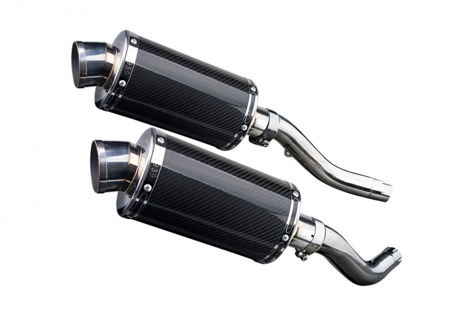 KAWASAKI Z1000 2003-2006 225mm OVAL CARBON SILENCER EXHAUST KIT