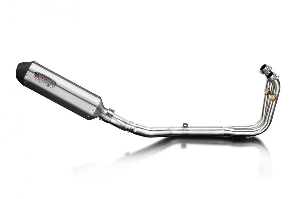 CFMOTO 450SS 2023-2025 / XOVAL 343mm (13.5 inch) RH SILENCER 2 into 1 COMPLETE SYSTEM BRUSH 304 STAI