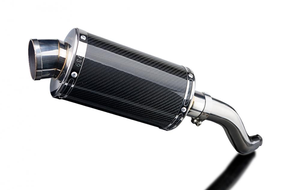 KAWASAKI Z750 2007-2012 225mm OVAL CARBON SILENCER EXHAUST KIT