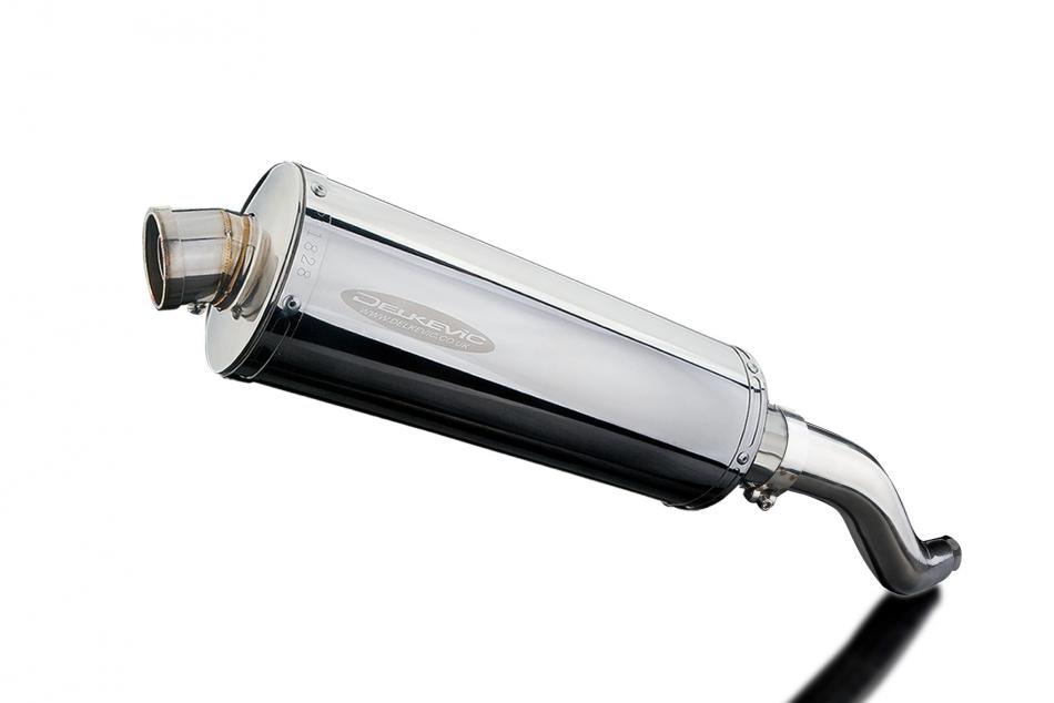 KAWASAKI Z750 2007-2012 350mm OVAL STAINLESS BSAU SILENCER EXHAUST KIT