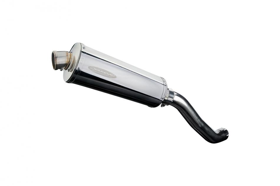 KAWASAKI Z750 2004-2006 350mm OVAL STAINLESS BSAU SILENCER EXHAUST KIT