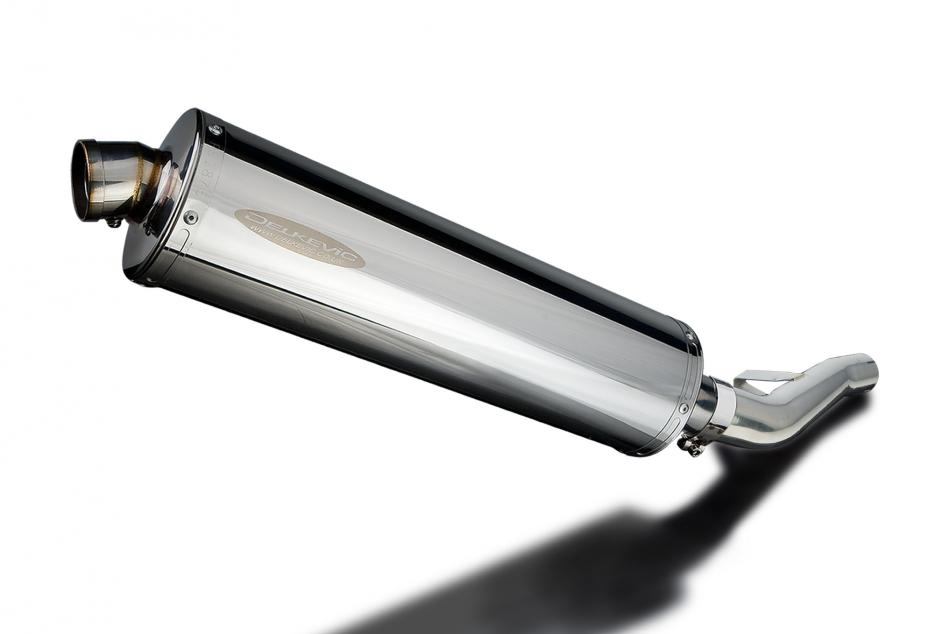 Suzuki GSX1400 2005-2009 Delkevic 450mm Oval Stainless Exhaust Silencer Can Kit