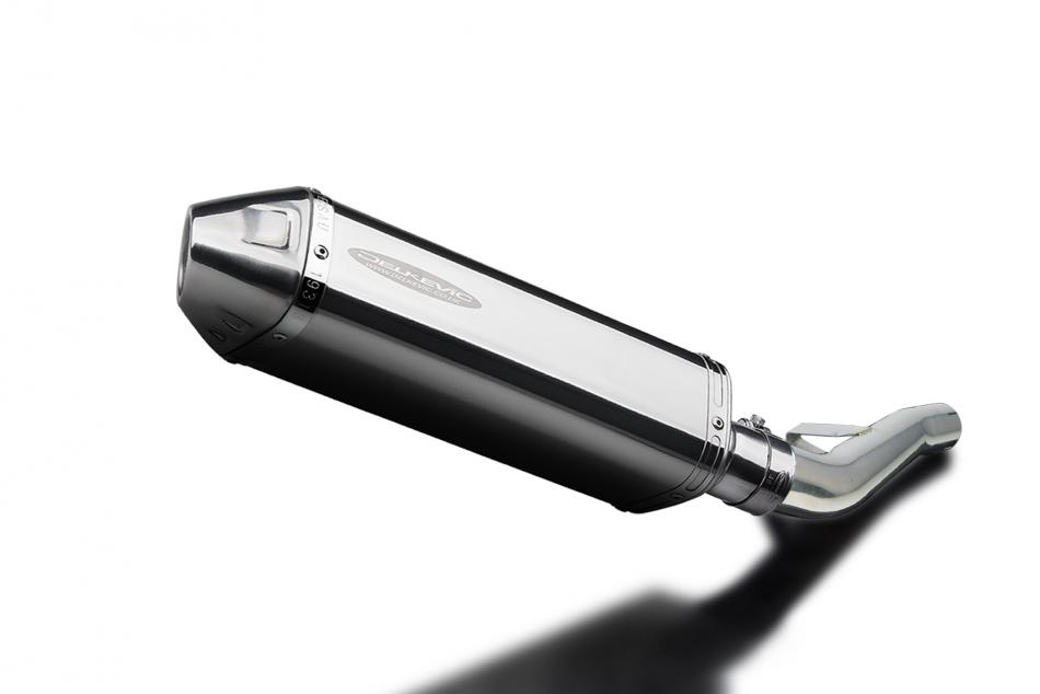 Suzuki GSX1400 2005-2009 Delkevic 320mm Tri-Oval Stainless Exhaust Silencer Kit