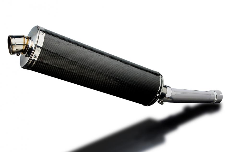 YAMAHA FZS1000 FAZER 2000-2005 450mm OVAL CARBON BSAU SILENCER EXHAUST KIT