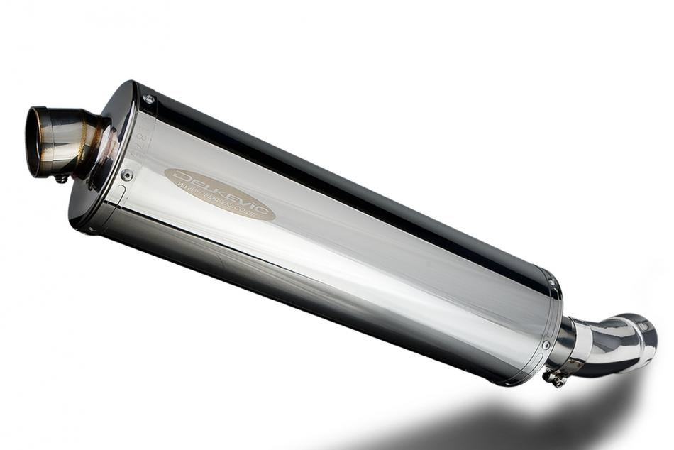 SUZUKI SV400 SV650 2003-2015 450mm OVAL STAINLESS BSAU SILENCER EXHAUST KIT