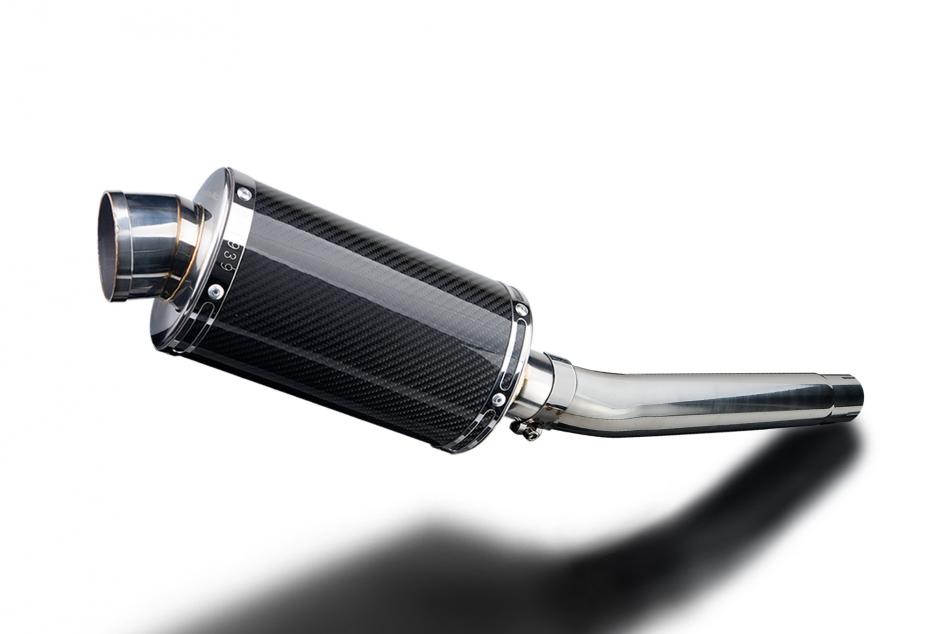 SUZUKI GSXR1000 K5 K6 2005-2006 225mm OVAL CARBON SILENCER EXHAUST KIT