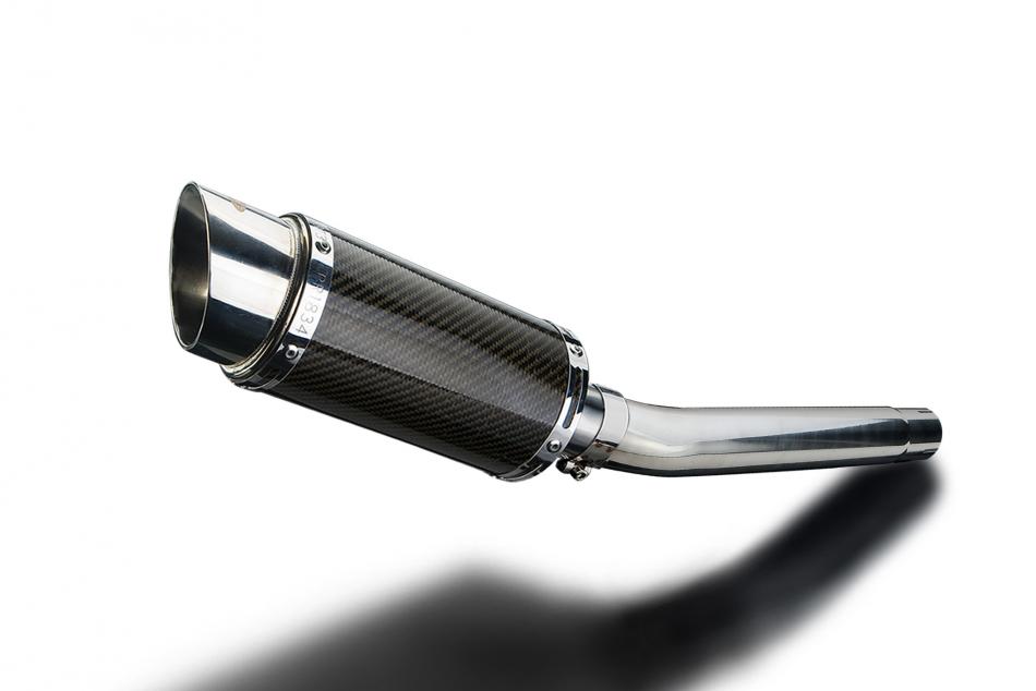 SUZUKI GSXR1000 K5 K6 2005-2006 200mm ROUND CARBON  SILENCER EXHAUST KIT