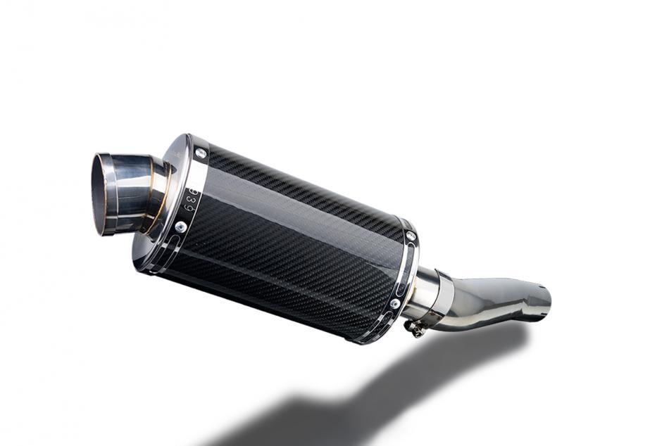 HONDA CB500 SPORT 1994-2003 225mm OVAL CARBON SILENCER EXHAUST KIT