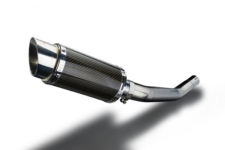 KAWASAKI ZX6R NINJA 636 2003-04 200mm ROUND CARBON  SILENCER EXHAUST KIT