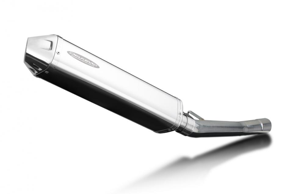 Suzuki GSX600F 1997-2006 420mm Tri-Oval Stainless Exhaust Silencer Can Kit