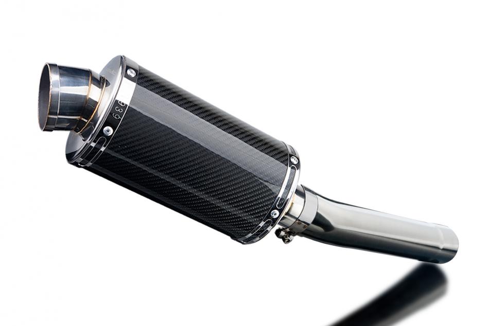 KAWASAKI ZX9R NINJA 1994-1997 225mm OVAL CARBON SILENCER EXHAUST KIT