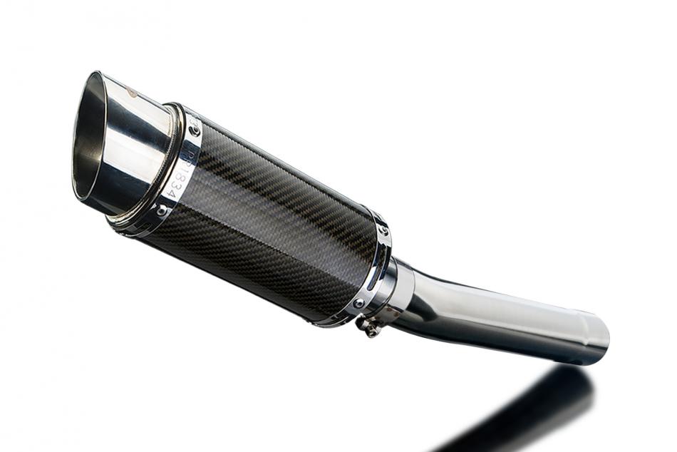 KAWASAKI ZX9R NINJA 1994-1997 200mm ROUND CARBON  SILENCER EXHAUST KIT