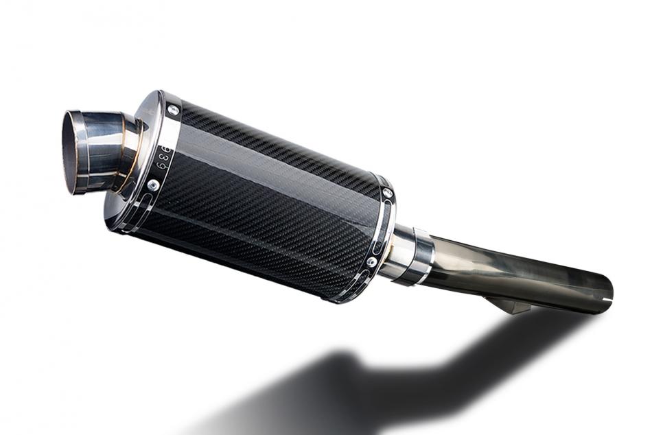 HONDA CBR600F 1999-2000 225mm OVAL CARBON SILENCER EXHAUST KIT