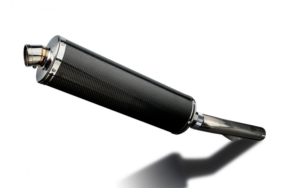 HONDA CBR600F 1999-2000 450mm OVAL CARBON BSAU SILENCER EXHAUST KIT