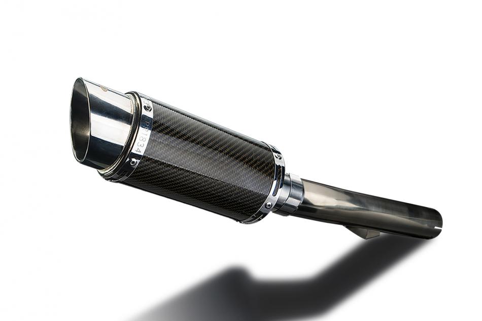 HONDA CBR600F 1999-2000 200mm ROUND CARBON  SILENCER EXHAUST KIT