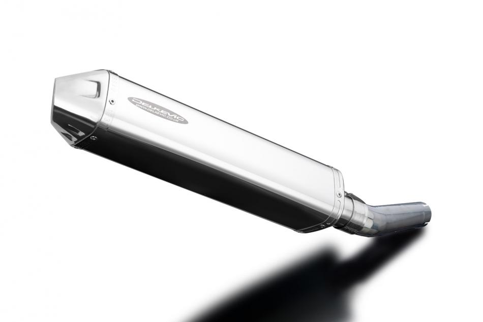 Honda CBR600F 1991-1998 Delkevic 420mm Tri-Oval Stainless Exhaust Silencer Kit