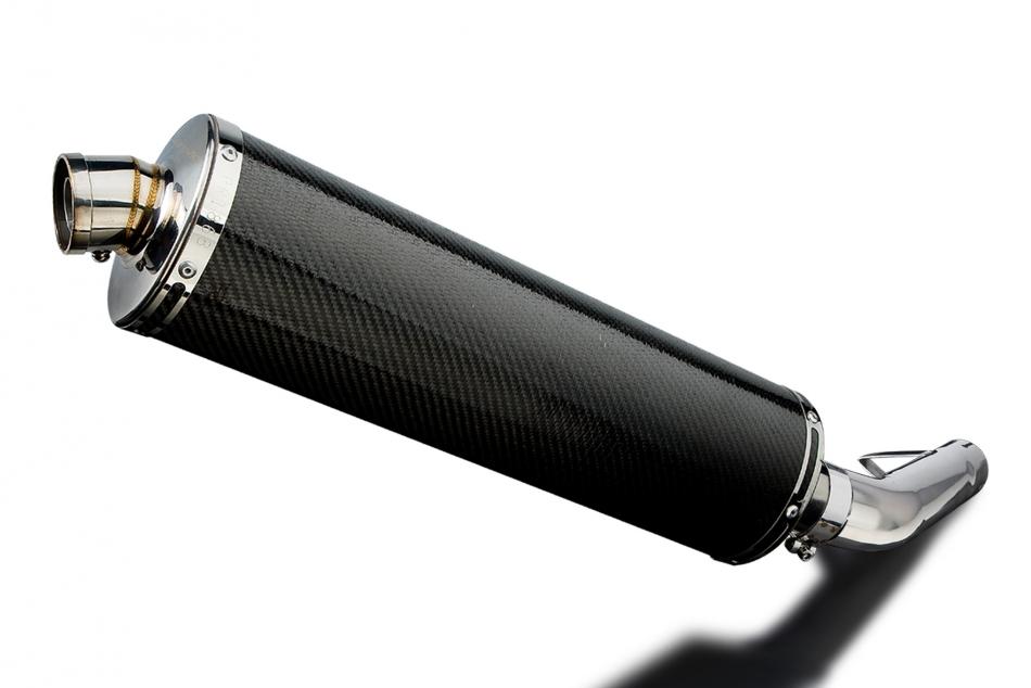 YAMAHA FZS600 FAZER 1998-2003 450mm OVAL CARBON BSAU SILENCER EXHAUST KIT