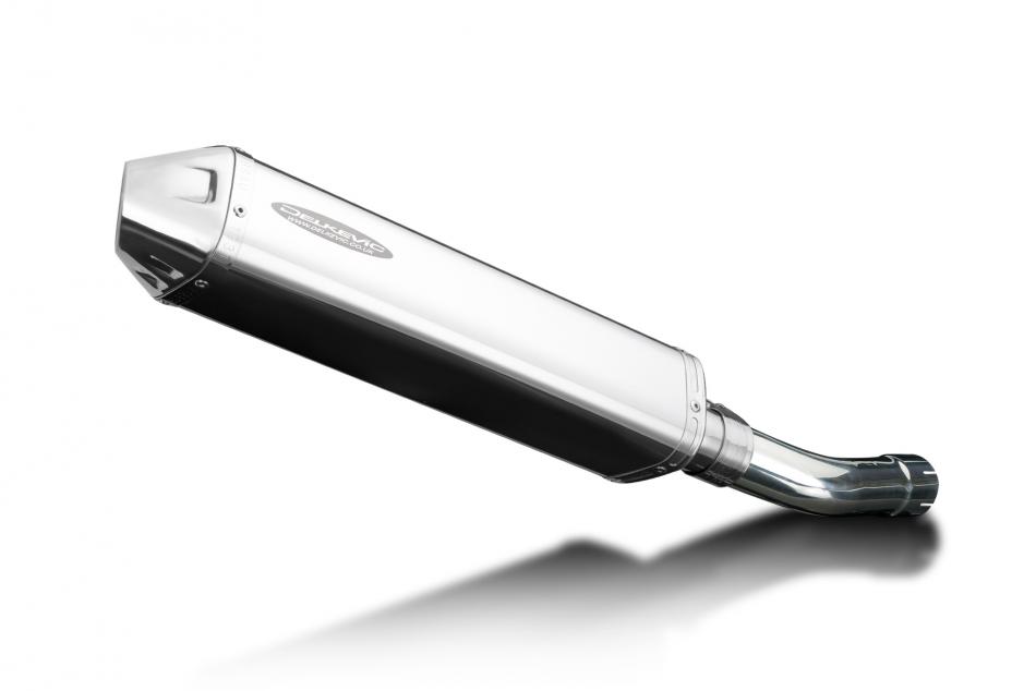 Suzuki GSF1250 Bandit 2007-16 420mm Tri-Oval Stainless Exhaust Silencer Can Kit