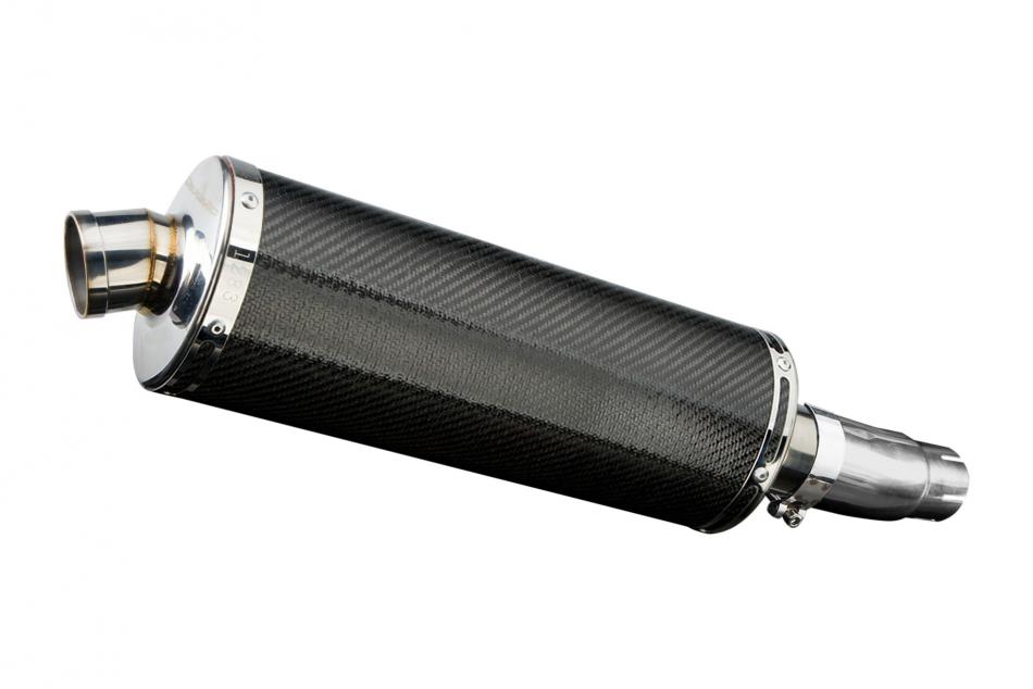 NINJA 250R 2008-2013 / 300 NINJA - Z300 2013-2016 / OVAL 350mm (14 inch) CARBON FIBRE SILENCER