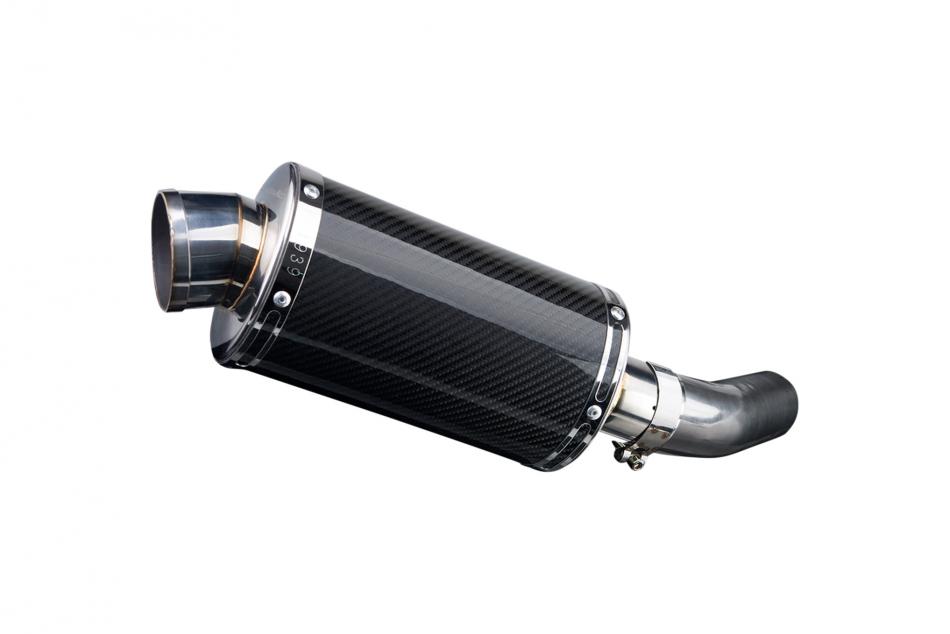 KAWASAKI ZX10R NINJA 2008-2010 225mm OVAL CARBON SILENCER EXHAUST KIT