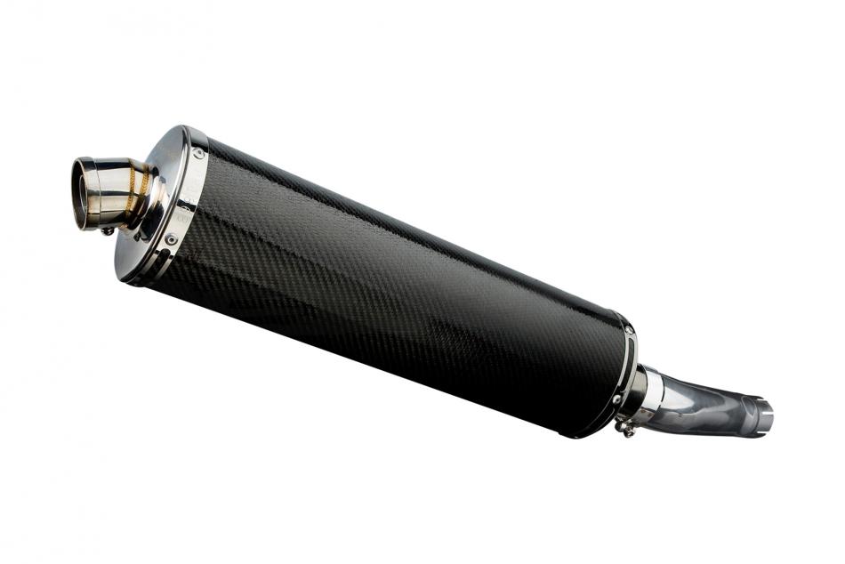 SUZUKI GSXR600 GSX-R600 2008-10 450mm OVAL CARBON BSAU SILENCER EXHAUST KIT