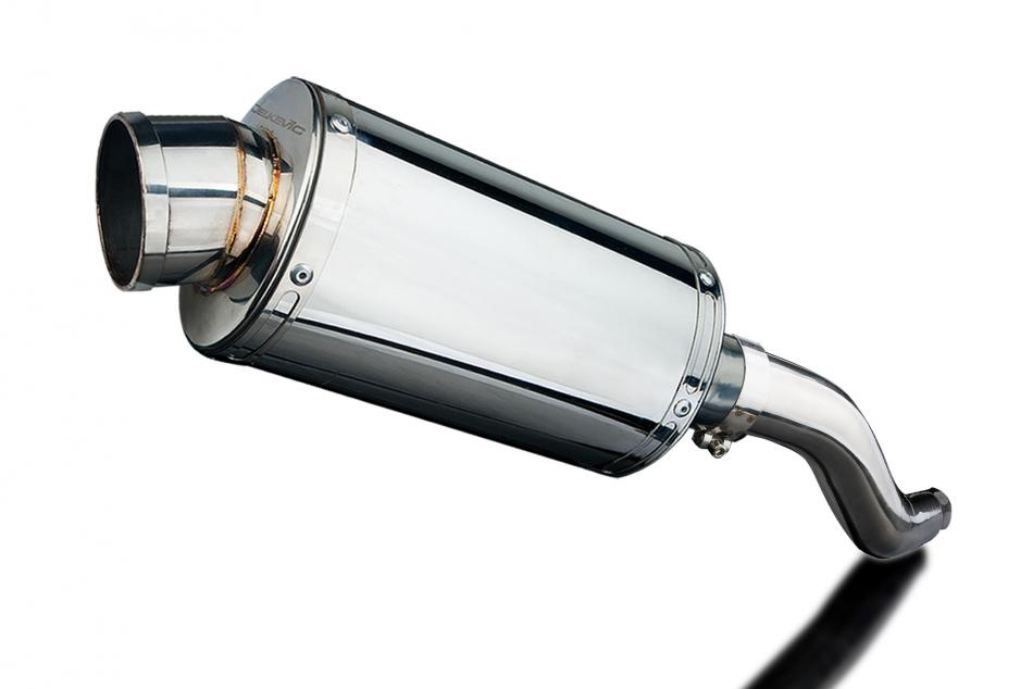 KAWASAKI Z750 2007-2012 225mm OVAL STAINLESS SILENCER EXHAUST KIT