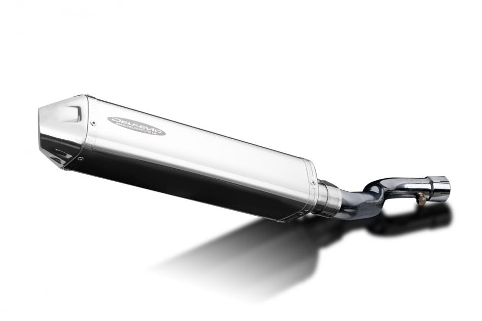 GSXR1000 K9 2009-2011 / DE-CAT TRI-OVAL 420mm (17 inch) R/H SILENCER 304 STAINLESS STEEL