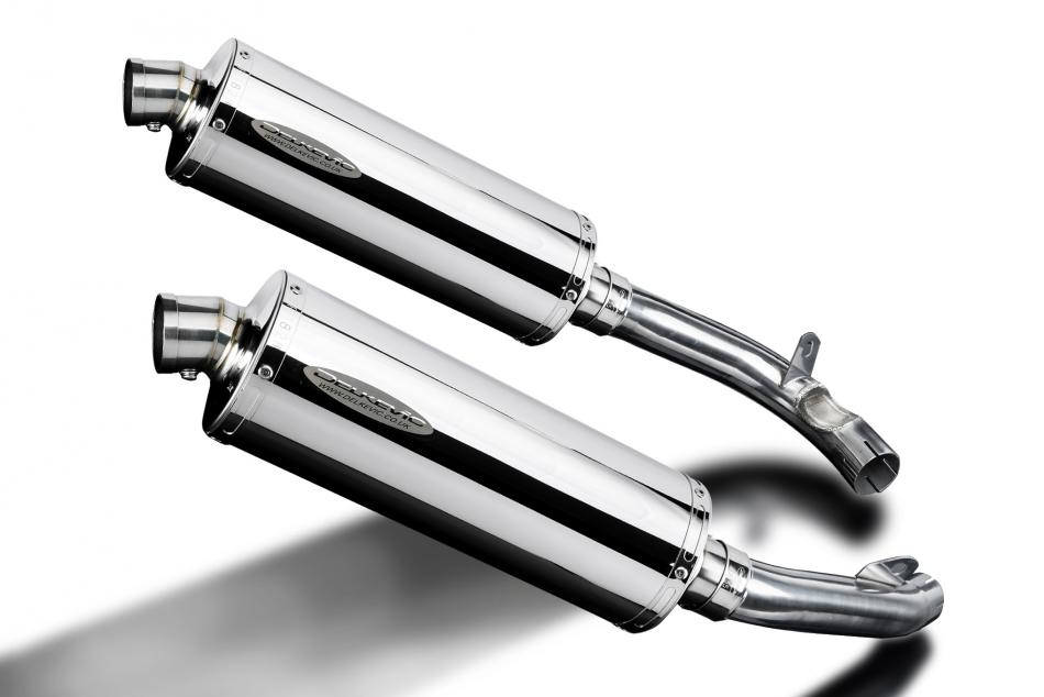 HONDA VTR1000 FIRESTORM 1997-03 350mm OVAL STAINLESS BSAU SILENCER EXHAUST KIT